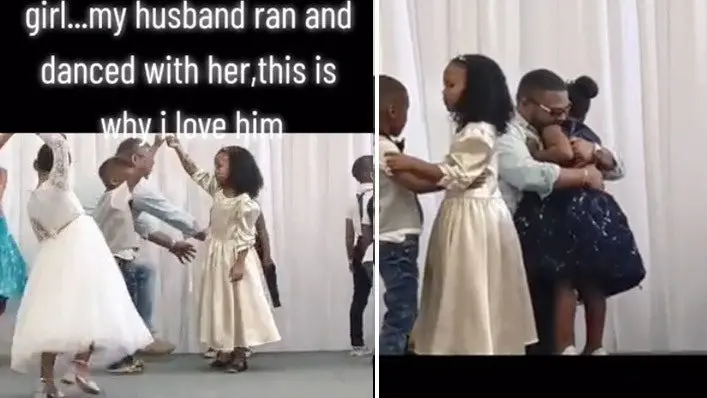 Viral Video: Man Saves the Day and Dances With Little Girl Left Alone on the Dance Floor