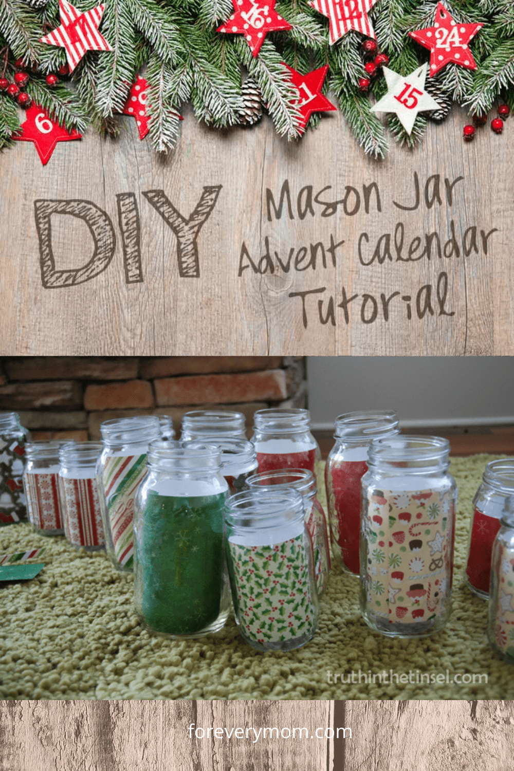 mason jar advent calendar