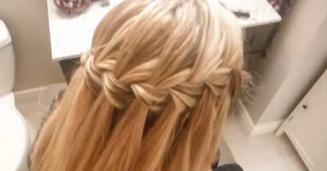 Amp up your hair game with these stunning waterfall braids