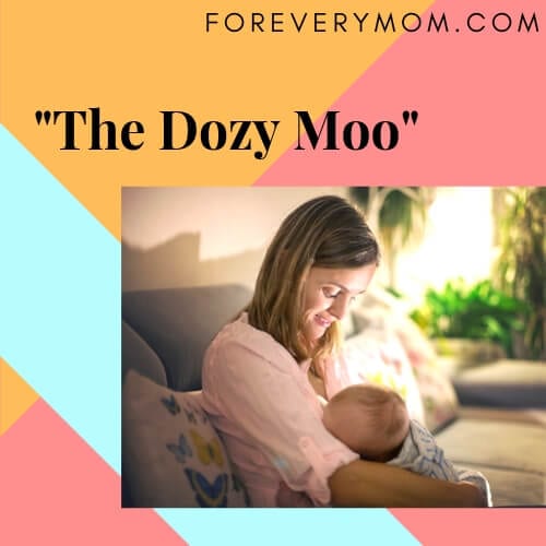 The Dozy Moo sleeping position for parents