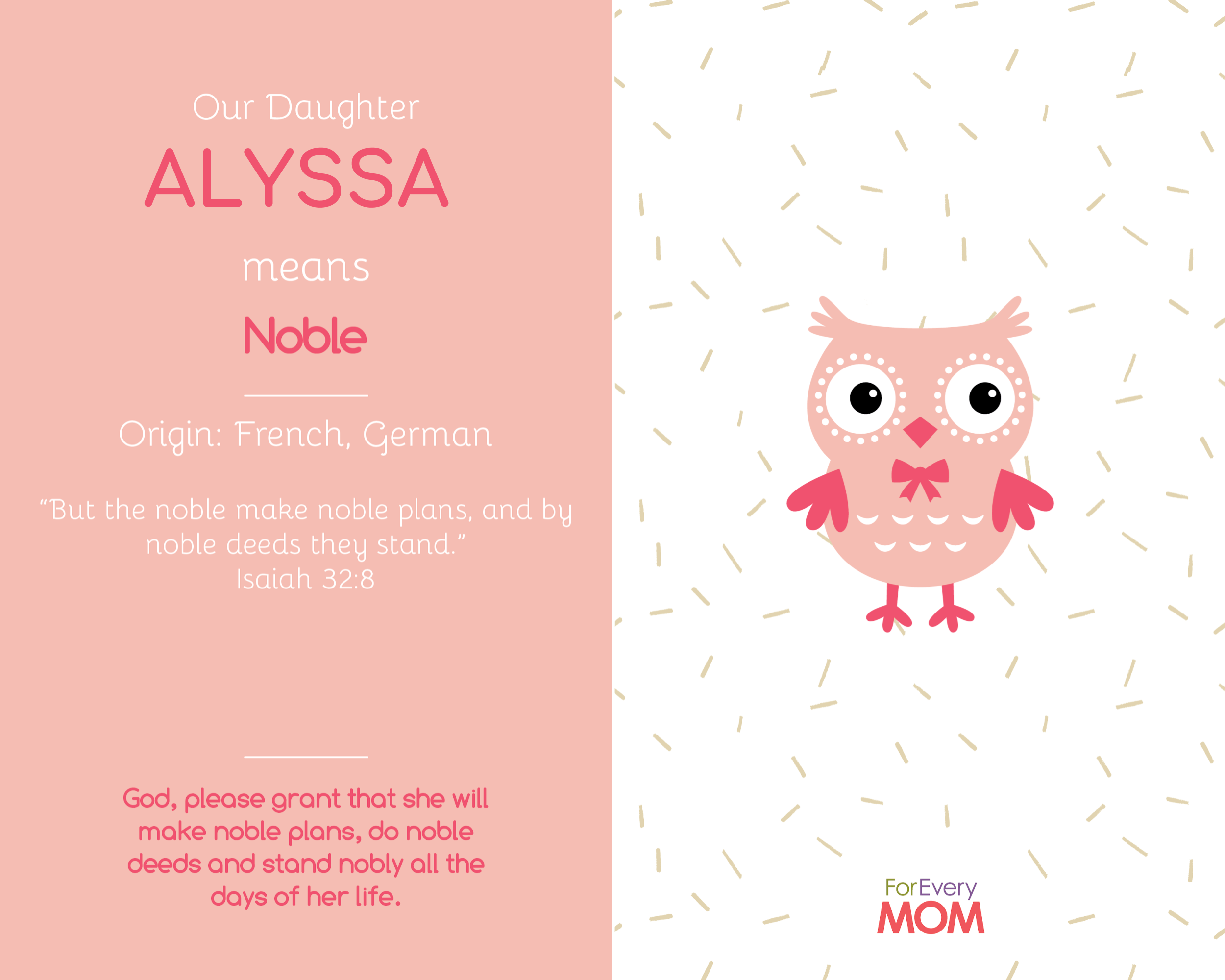 baby girl names Alyssa