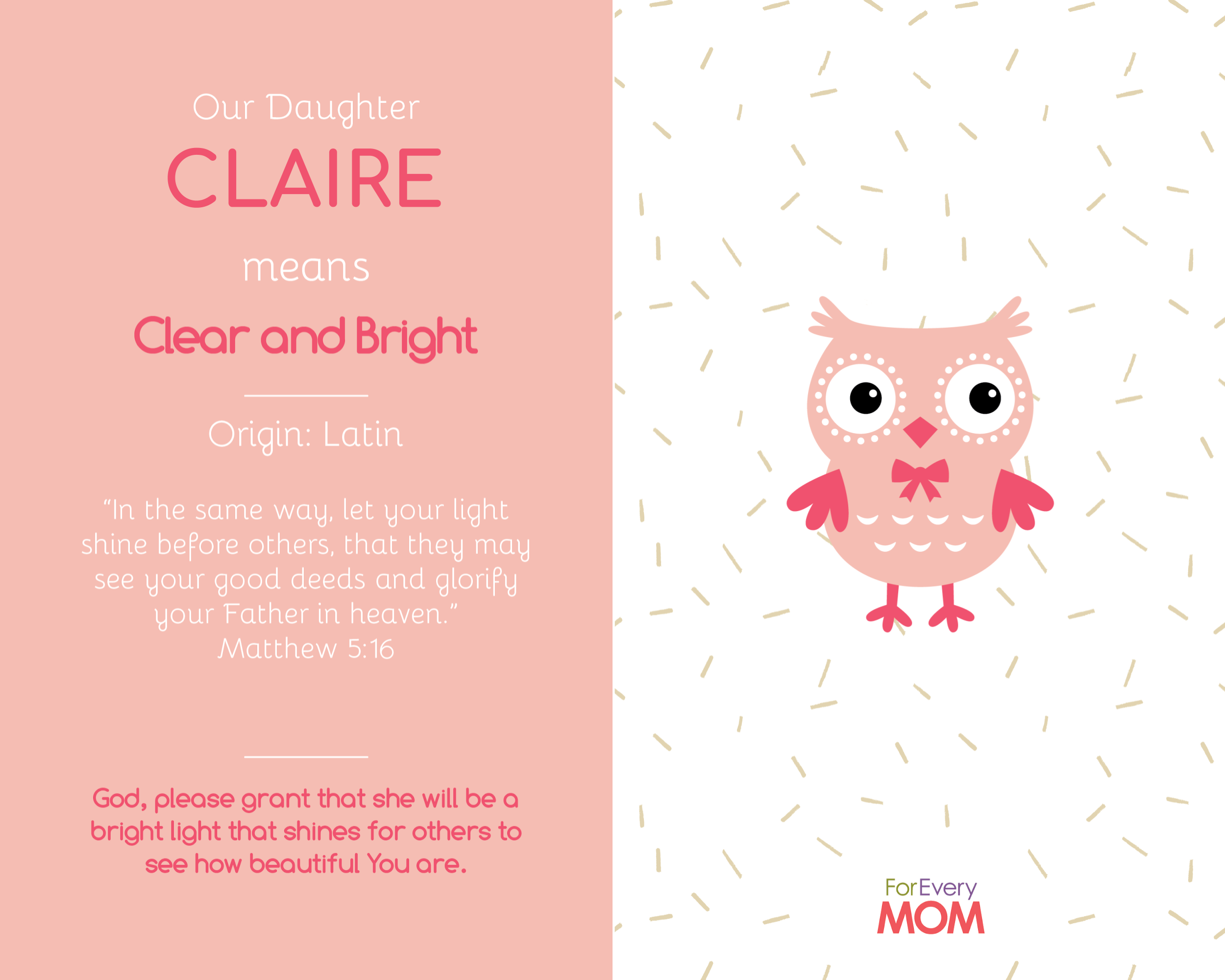baby girl names Claire