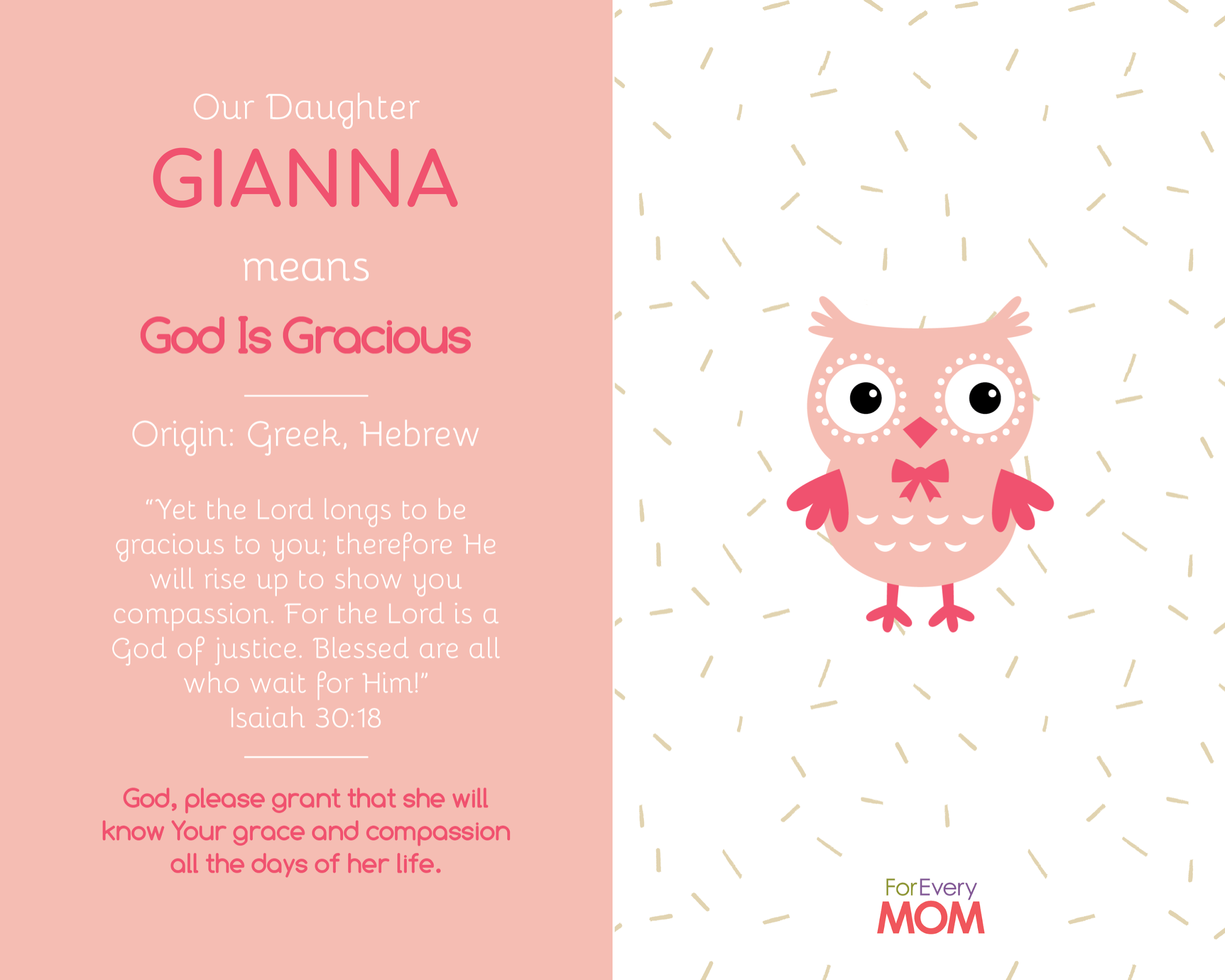 baby girl names Gianna