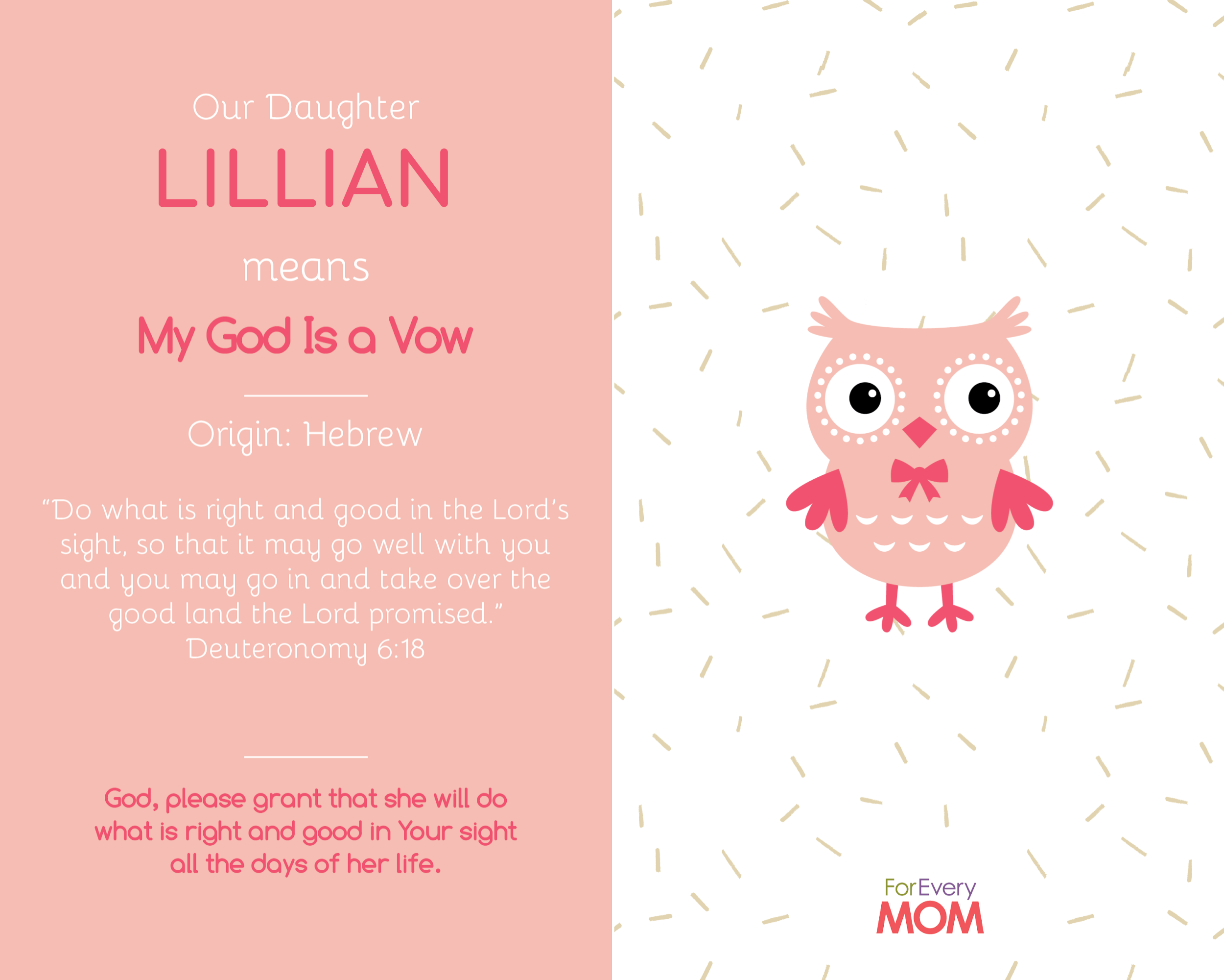 baby girl names Lillian