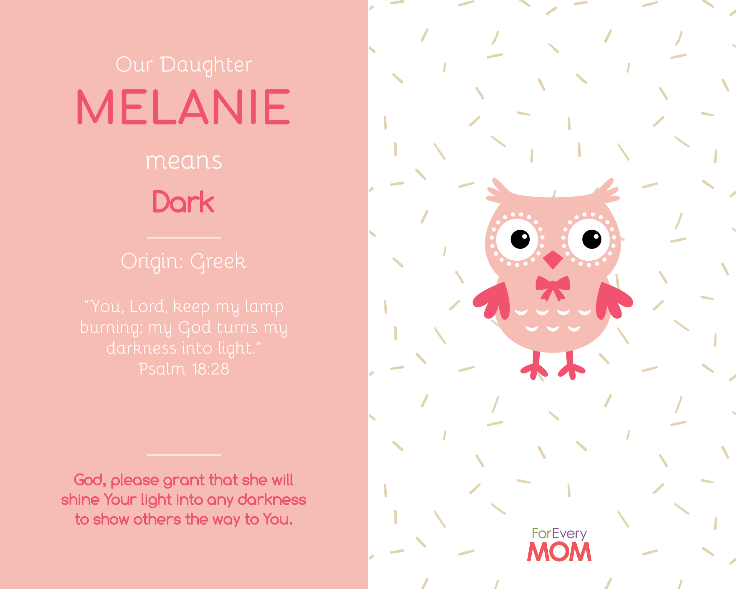 baby girl names Melanie
