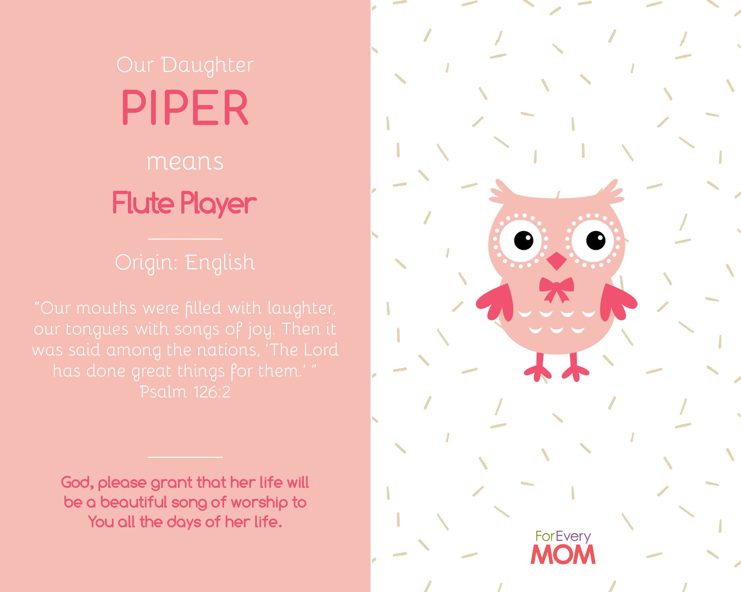 baby girl names Piper