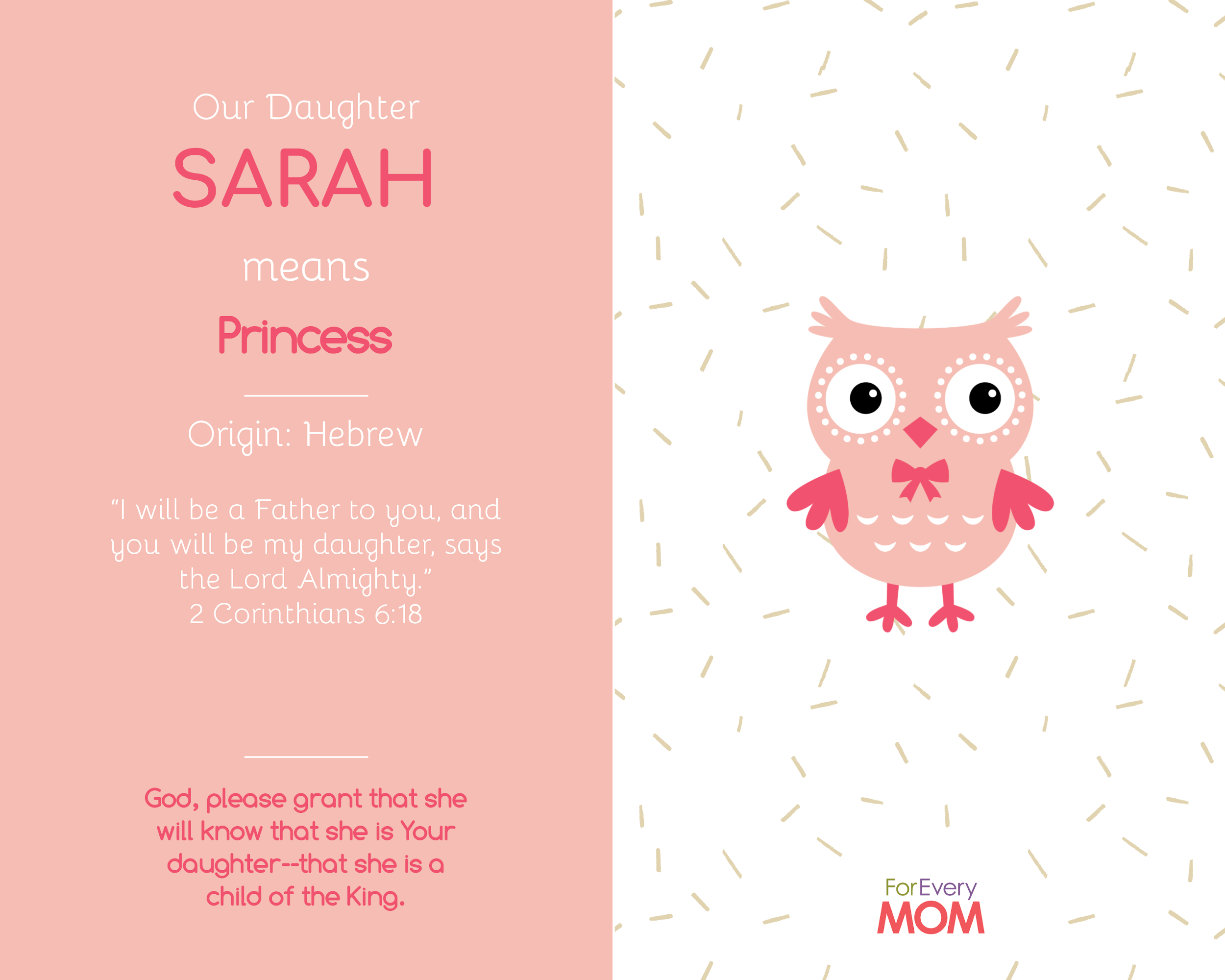 baby girl names Sarah