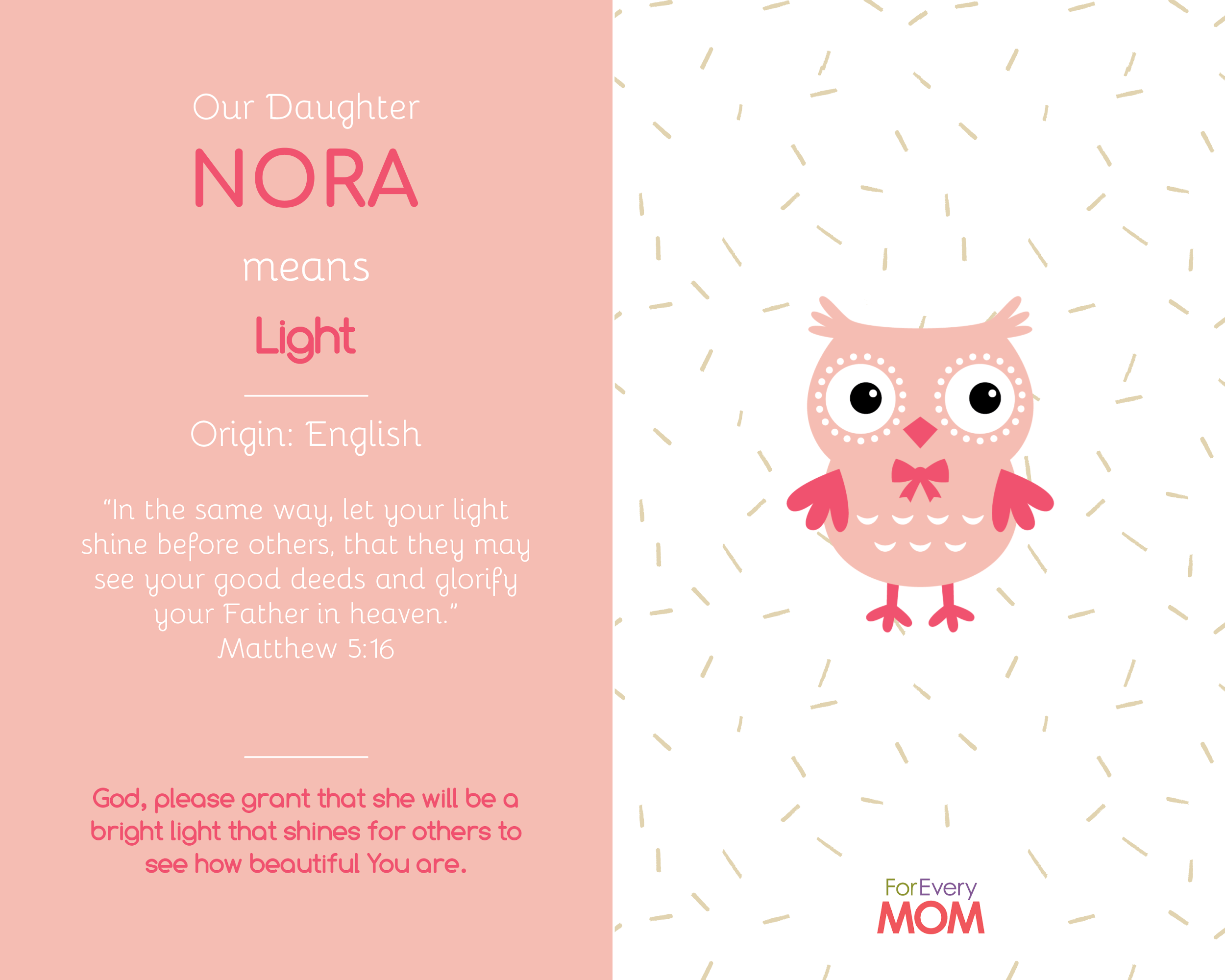 baby girl names Nora