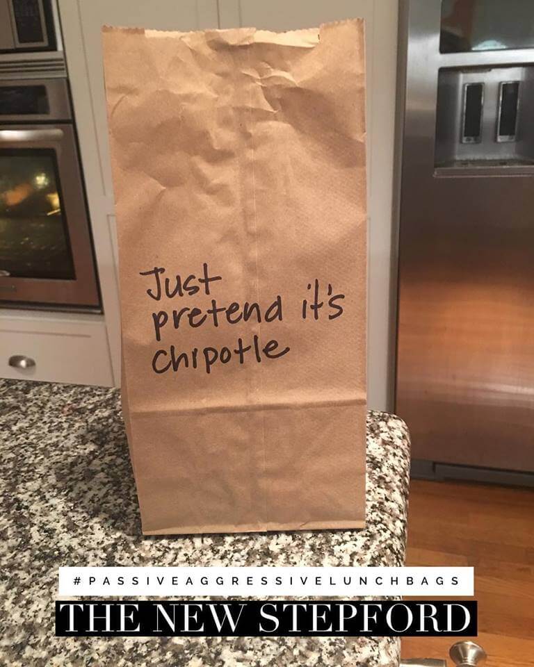 passive aggressive lunch bag notes