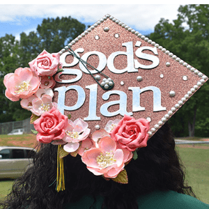 graduation cap ideas god's plan