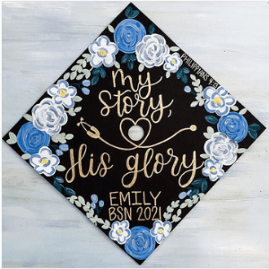 christian graduation cap ideas my story his glory